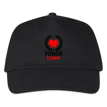 Champion de boxe - Casquette de baseball Enfant - noir - Devant