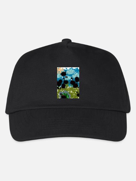 Abstrakter Teich - Kinder Basecap - Schwarz