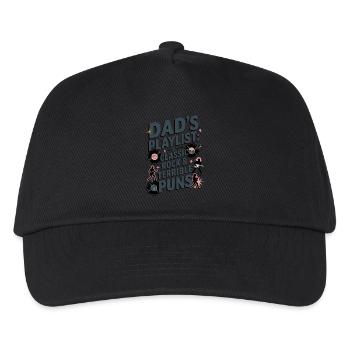 Dad's Playlist - Kinder Basecap - Schwarz - Vorne