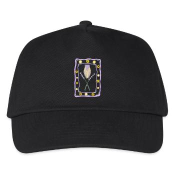 Summer Provence Vibes - Zikade und Lavendel - Kinder Basecap - Schwarz - Vorne