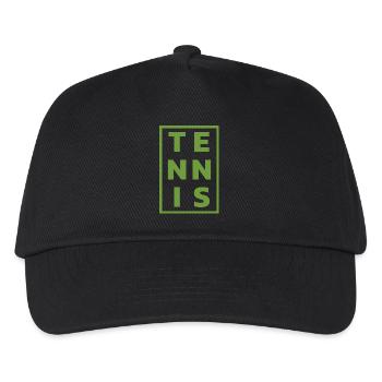 Tennis Dicton Joueur De Tennis Adolescent Hobby Sport - Casquette de baseball Enfant - noir - Devant