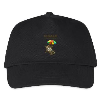 Cigale méditerranéenne - Casquette de baseball Enfant - noir - Devant