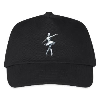 Low Poly Ballerina - Ballet Design - Kids’ Baseball Cap - black - Front