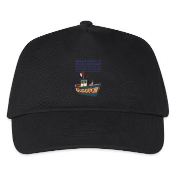 Fischerboot von Toulon und Gabian Provence - Kinder Basecap - Schwarz - Vorne