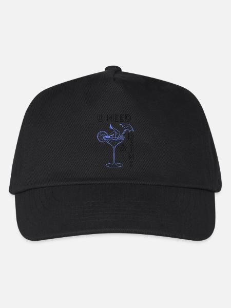 U need a drink - Kinder Basecap - Schwarz