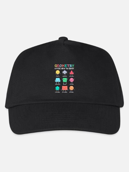 La géométrie vous maintient en forme – Motif d’école amusant - Casquette de baseball Enfant - noir