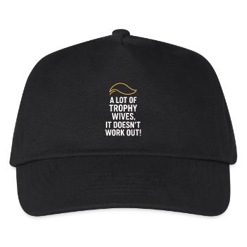 A Lot of Trophy Wives, It Doesn’t Work Out - Kids’ Baseball Cap - black - Front
