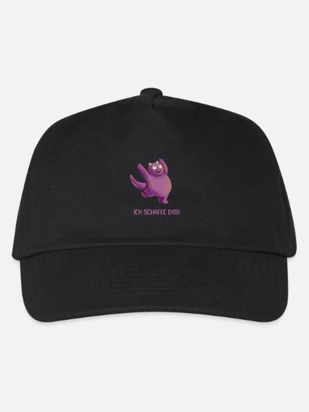 I can do it! | Motivation Saying Positive - Kids’ Baseball Cap - black