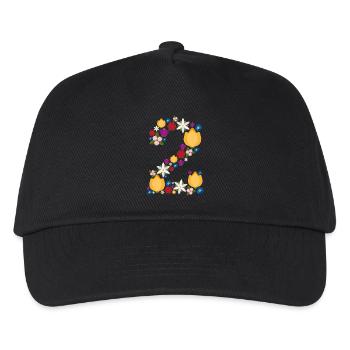 Flowers 2 - Kinder Basecap - Schwarz - Vorne