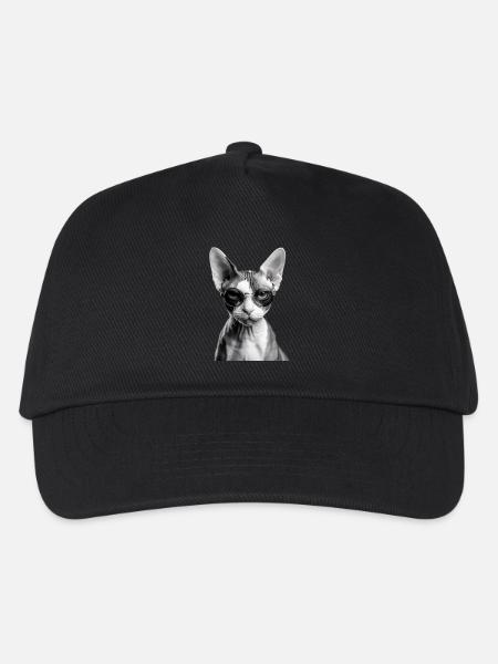 Unbeeindruckte Sphynx - Kinder Basecap - Schwarz