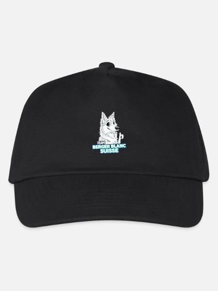 TEAM White Swiss Shepherd Dog - Kids’ Baseball Cap - black