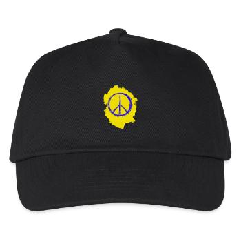 Solidarity Peace – Ukraine Colors - Kinder Basecap - Schwarz - Vorne