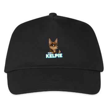 TEAM Kelpie - Chocolate & Tan - Kids’ Baseball Cap - black - Front