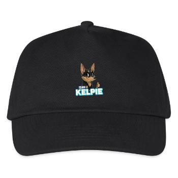 EAM Kelpie - Black & Tan - Kids’ Baseball Cap - black - Front