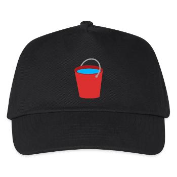 Bucket full of water - Kids’ Baseball Cap - black - Front