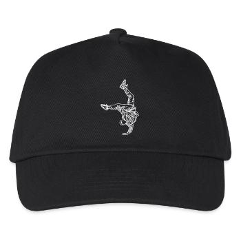 Croquis de breakdancer - Casquette de baseball Enfant - noir - Devant