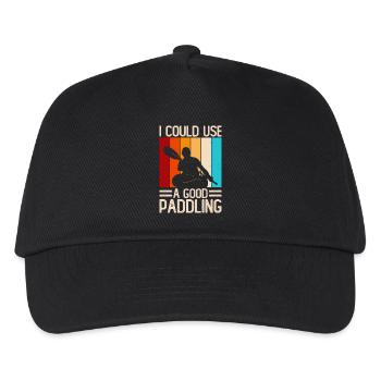 Humor Paddle Paddleboard for Amateurs - Kids’ Baseball Cap - black - Front