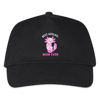 Axolotl Mom Mom - Kids’ Baseball Cap - black - Front