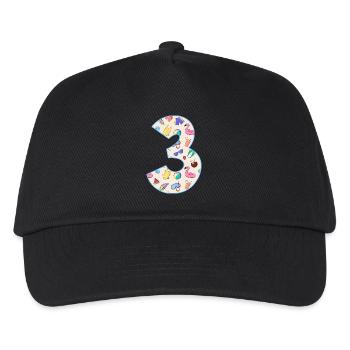 HOLIDAY NUMBER 3 YEARS SUMMER 3RD BIRTHDAY - Kids’ Baseball Cap - black - Front