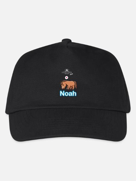 Falkenhof Noah Comic Horse - Kids’ Baseball Cap - black