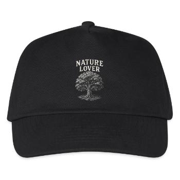 Cadeau pour amoureux de la nature arbre nature forêt randonnée - Casquette de baseball Enfant - noir - Devant