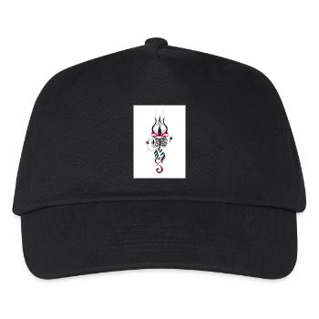 Abstrakter mystischer Lotus mit Trommeln - Kinder Basecap - Schwarz - Vorne