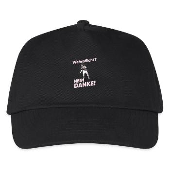 Conscription? No thanks! – Voice of Liberty - Kids’ Baseball Cap - black - Front