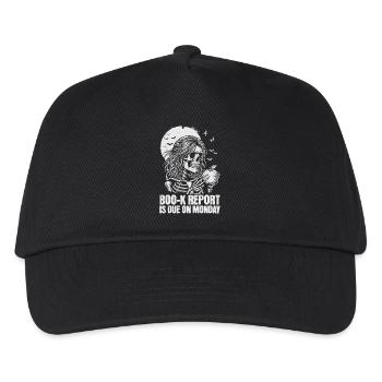 Funny Teacher Skeleton Halloween Classroom - Kids’ Baseball Cap - black - Front