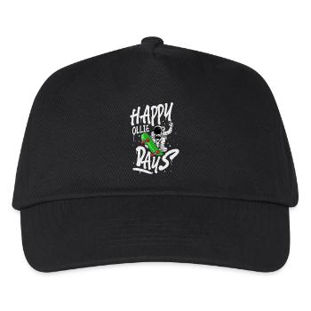 Skateboard Skate Skater - Kinder Basecap - Schwarz - Vorne