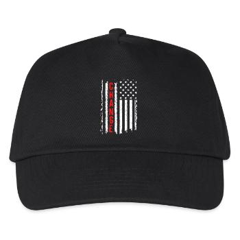 Drapeau américain créatif avec effet de choc - Casquette de baseball Enfant - noir - Devant