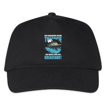Lustige Kreuzfahrt Sprüche Outfits Urlaub - Kinder Basecap - Schwarz - Vorne