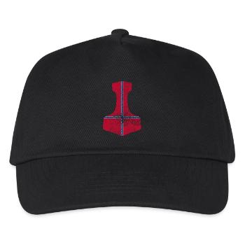Thorhammer Norvège – Les Vikings et le design nordique - Casquette de baseball Enfant - noir - Devant