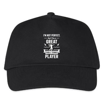 Super Table Tennis Player Ping-Pong - Kids’ Baseball Cap - black - Front