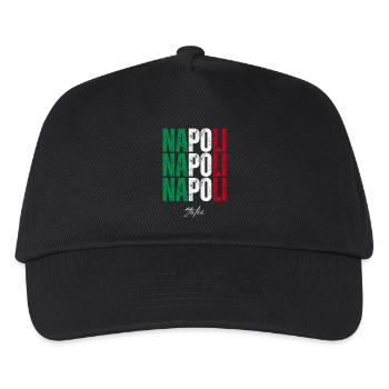 Neapel Italien, Souvenir von Neapel - Kinder Basecap - Schwarz - Vorne