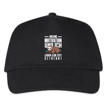 My Motivation and Me - Separated Sloth - Kids’ Baseball Cap - black - Front