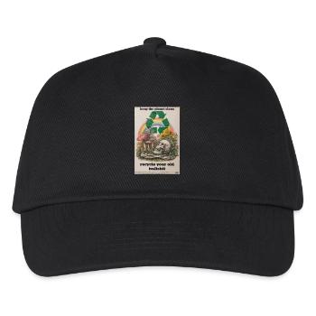 Recycle it! - Kinder Basecap - Schwarz - Vorne