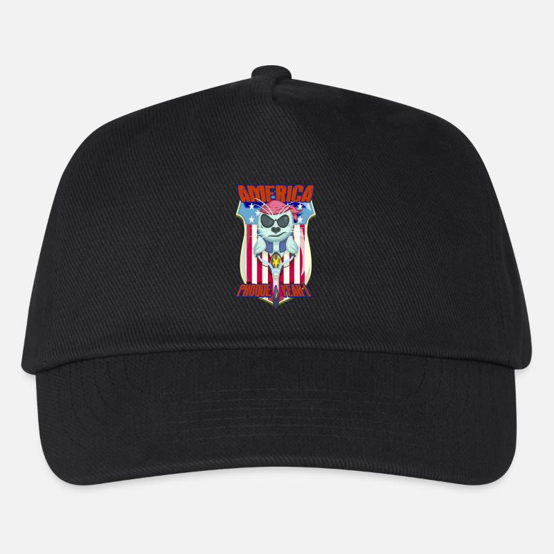 america seal YEAH - Kids’ Baseball Cap - black