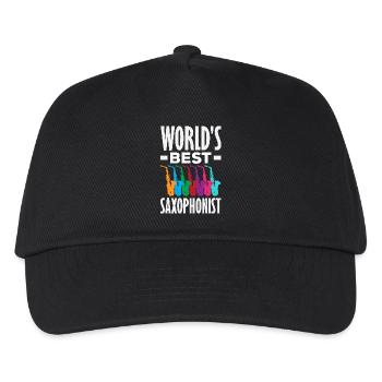 Saxophone - Kids’ Baseball Cap - black - Front