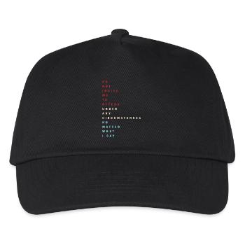 Techno House Electro Festival Hardstyle EDM - Kids’ Baseball Cap - black - Front
