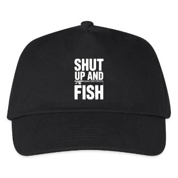 Shut Up and Fish - Kids’ Baseball Cap - black - Front