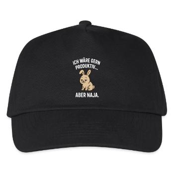 Sad Bunny Productive-Well - Kids’ Baseball Cap - black - Front