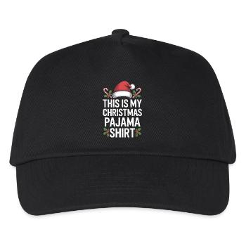Voici mon t-shirt de pyjama de Noël - Casquette de baseball Enfant - noir - Devant