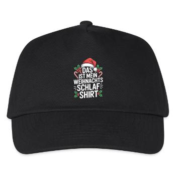 C’est mon t-shirt de nuit de Noël - Casquette de baseball Enfant - noir - Devant