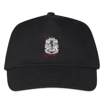 Scène de la crèche de Noël Noir Blanc - Casquette de baseball Enfant - noir - Devant
