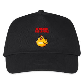 Don't Look at the Chicken - Absurd Humor - Kids’ Baseball Cap - black - Front