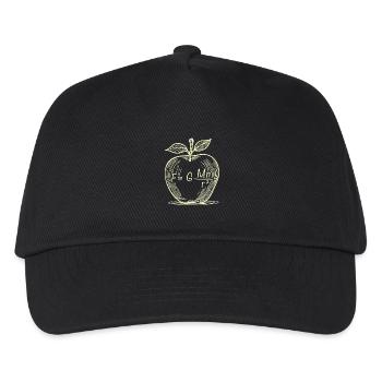 Gravity Apple: Physical Drawing - Kids’ Baseball Cap - black - Front
