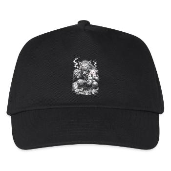 Inner couch potato - Kids’ Baseball Cap - black - Front