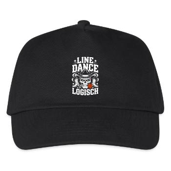 Line Dance Logical Skull - Kids’ Baseball Cap - black - Front
