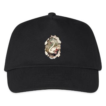 swan - Kids’ Baseball Cap - black - Front