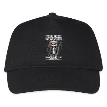 I got up and dressed - Kids’ Baseball Cap - black - Front